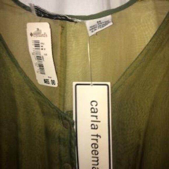 Nwt Ladies Carla Freeman lightweight tunic/jacket  Size M - Picture 2 of 3